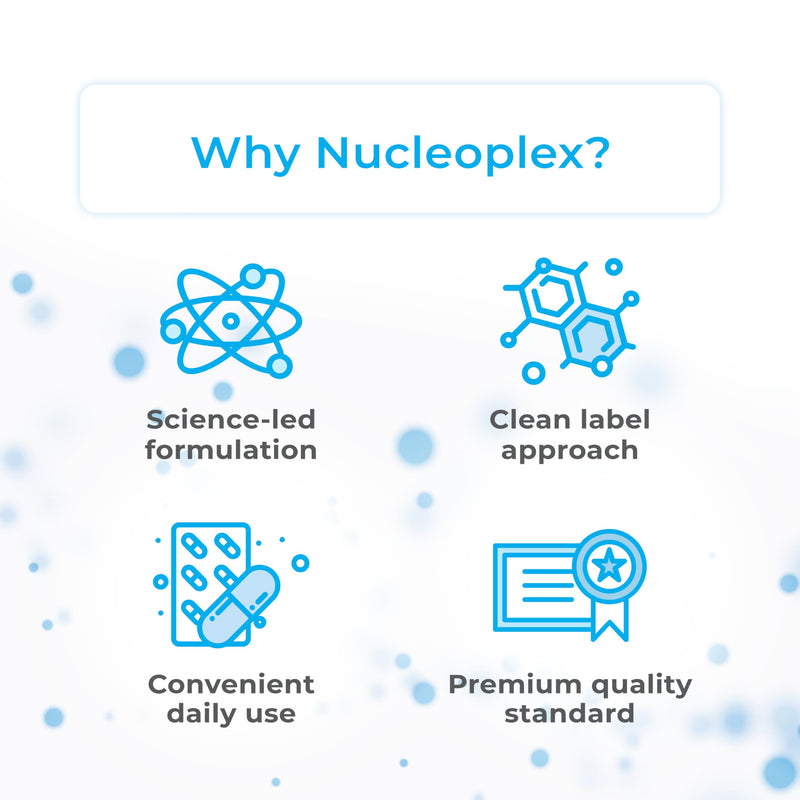 Nucleoplex Dietary Nucleotide Supplement (45 Capsules) | Uridine (UMP) & Cytidine (CMP) | Cognitive Support, Memory, Focus & Clarity, Cellular Health & DNA & RNA Support