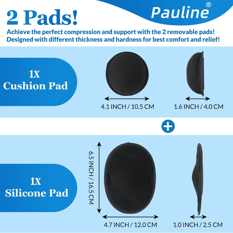 [Australia] - Umbilical Hernia Belt with 2x Compression Pads, Abdominal Support Binder for Men & Women Belly Compression/Incisional, Femoral, Spigelian Hernia Post Surgery Pain Relief (L/XL) L/XL 