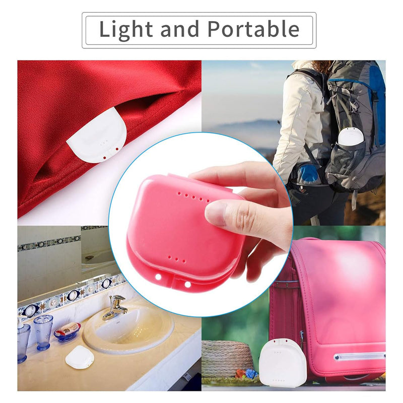 [Australia] - 4 x mouth guard box, braces box, glitter braces box, children's funny braces box, braces box for loose braces, modern denture box, denture box, interdental brush 