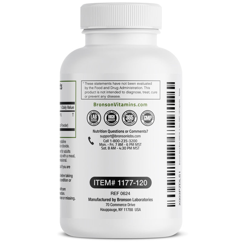 [Australia] - Bronson Maca Root Lepidium Meyenii Non-GMO, 120 Vegetarian Capsules 120 Count (Pack of 1) 
