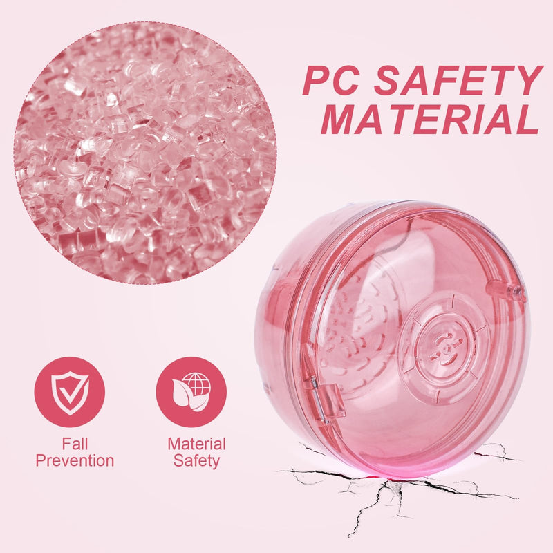 Retainer Cleaner Case,Double Layer No-Leak Denture Cup for Soaking Dentures, Denture Bath for Aligner,Retainers,Mouth Guard,Night Guard (Pink) Pink