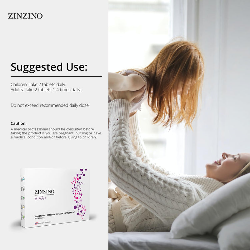 ZINZINO - Viva+ Daily Supplement - 60 Tablets | Contains Iodine, Vitamin C, Magnesium, B Vitamins, And Plant Extracts In A Convenient Daily Tablet Formula