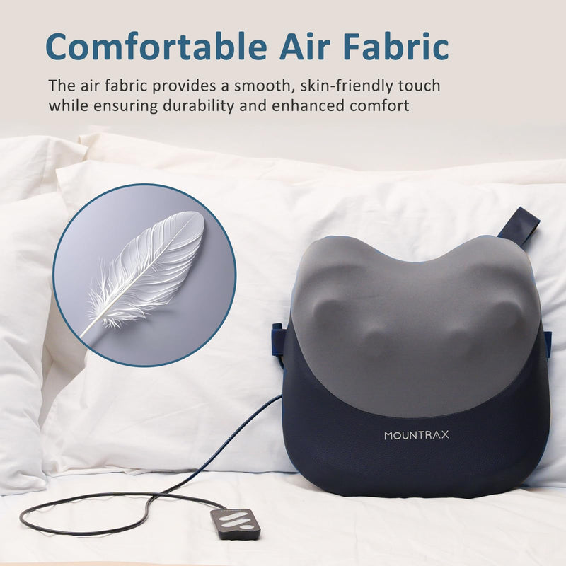 [Australia] - MOUNTRAX Shiatsu Back Massager with Heat, Gifts for Women Men, Back Massager for Pain Relief Deep Tissue, 3D Kneading Massage Pillow for Back 