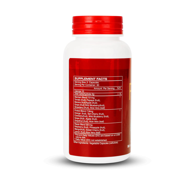 Fruit and Veggies Supplement Balance of Natural 16+18 Fruit & Veggies Blend | Ingredients Natural – 4 Bottles 360 Total Vegetarian Capsules | Fresh Superfood Formula with Vitamins and Minerals Veggie Fruit 2 Sets