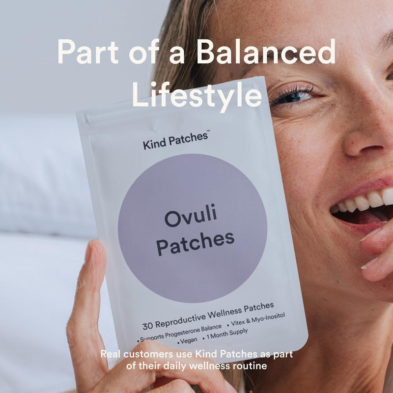 Kind Patches Ovuli Patches | Menstrual Cycle Support for Women | Daily Wearable Wellness Patches for Routine Monthly Support | Botanical Plant Based Formula