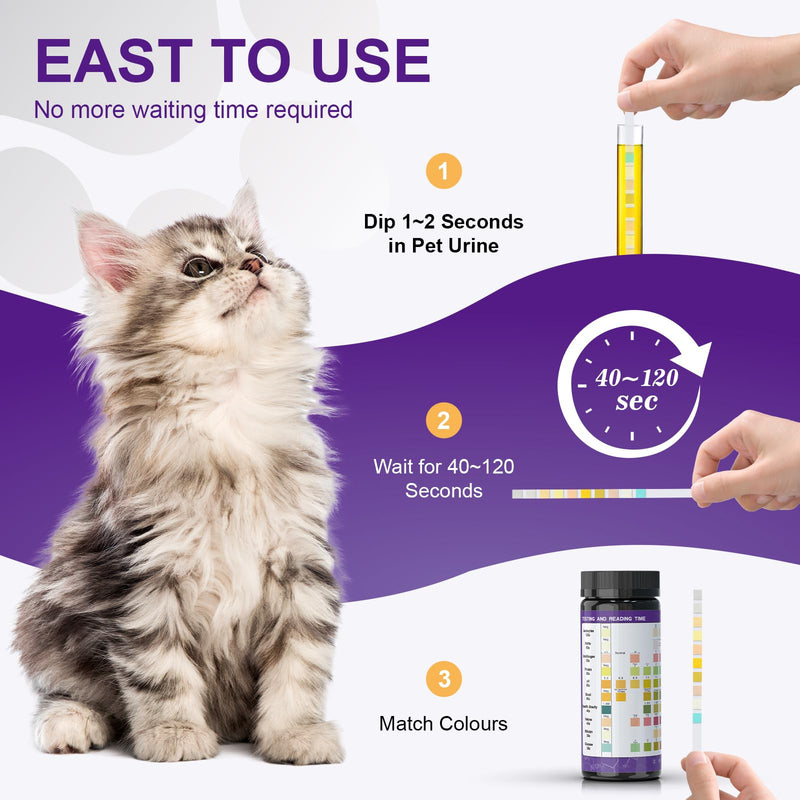 [Australia] - Pet Urine Test Strips ‚Äì 10 Parameter Cat & Dog Urine Test Kit, at-Home UTI Test for Cats & Dogs, Easy to Use, Fast Results 