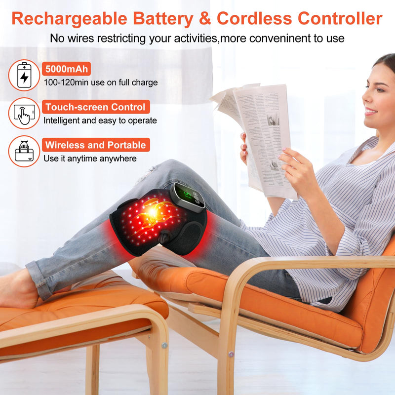 [Australia] - Red-Light-Therapy for Knee Near Infrared-Light Heating Device for Body/Joint/Elbow/Shoulder 660nm&850nm 