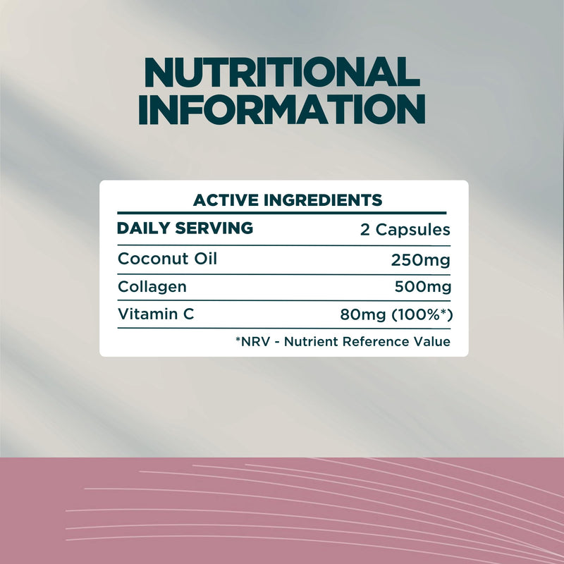 Myprotein Coconut & Collagen Capsules – Hydrolysed Collagen, Coconut Oil & Vitamin C – Supports Skin Health, Glow & Elasticity – 180 Capsules - 90 Servings (3 Month Supply) Coconut Collagen - Capsules 180 count (Pack of 1)