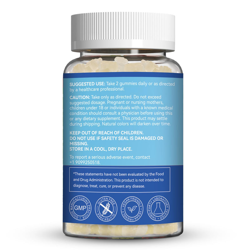 [Australia] - L-Lysine 1000mg Gummies, Chewable Lysine Supplement for Adults, Immune Support, Collagen Formation Support, Non-GMO, Vegan, Gluten Free - 60 Counts 