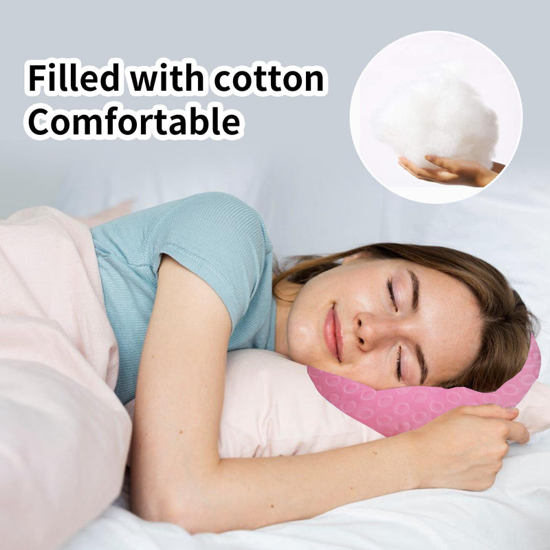 [Australia] - Ear Piercing Pillow for Side Sleepers with Hole for Ear Pain CNH, Donut Pillow for Releasing Ear Inflammation Pressure Sores Ear Pain, Ear Guard Pillow and Sleeping Pillow for Side Sleeper (Pink) Pink 
