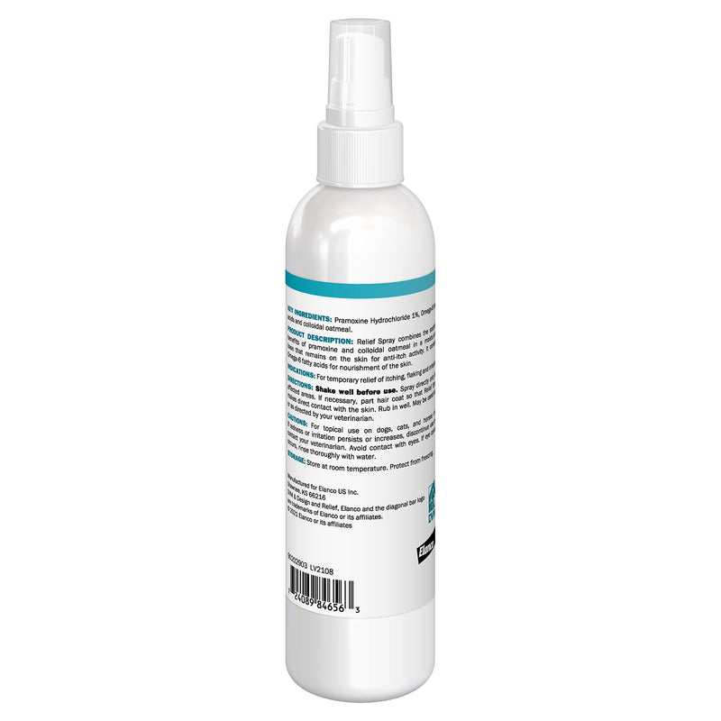 Relief Spray, Temporary Relief of itching and flaking, for Dogs, Cats and Horses, 8 oz (Pack of 2) Pack of 2 - PawsPlanet Australia