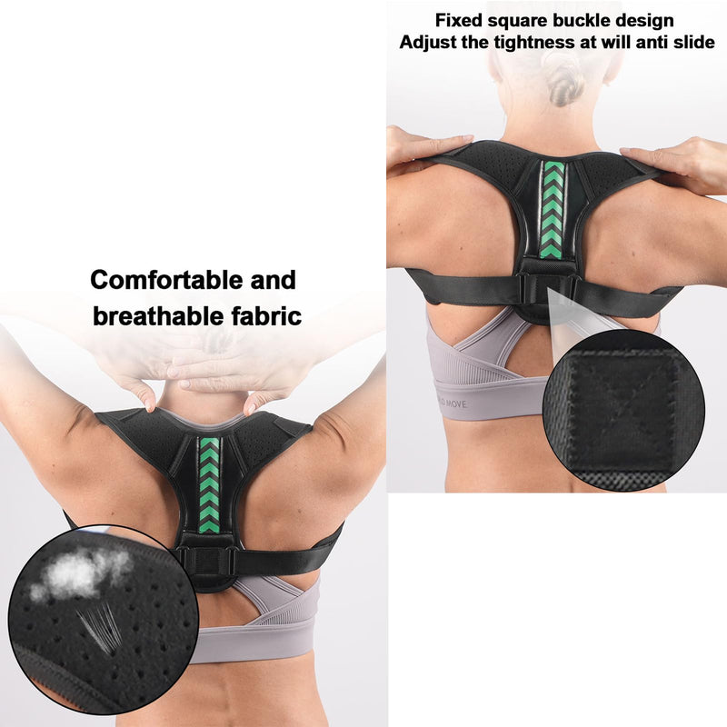 Back Straightener Posture Corrector for Men and Women, Breathable Anti Hunchback Upper and Back Brace, Adjustable Straightening Belt Support for Back, Shoulder and Neck (Small) Small