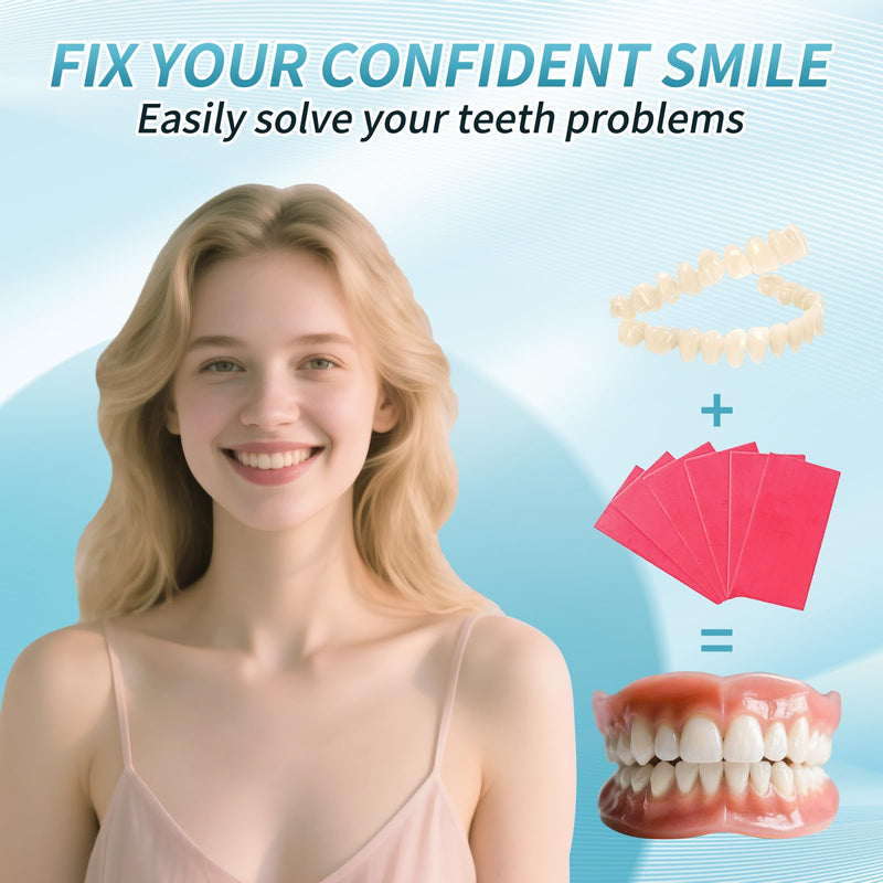[Australia] - Dentures DIY Kit, Create Your Perfect Smile at Home: DIY Denture Fake Teeth Kit - Easy, Affordable, and Customizable Denture Solution-XX03 