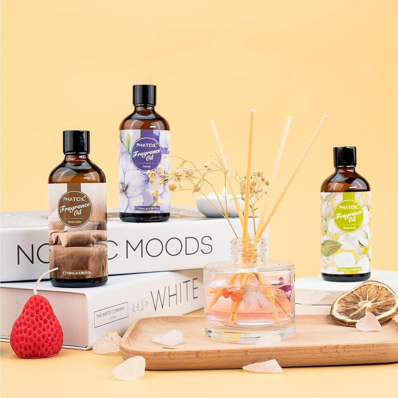 [Australia] - 100ML/3.38fl.oz Coconut & Vanilla Fragrance Oils, PHATOIL Coconut & Vanilla Oil for Diffuser, Humidifier, Scented Oils for DIY Soap, Candle Making with Premium Glass Dropper 3.38 Fl Oz (Pack of 1) 