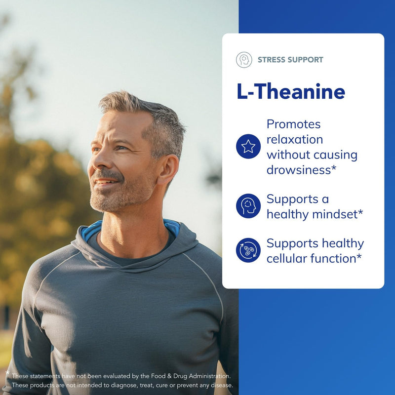 [Australia] - Pure Encapsulations L-Theanine - Amino Acid Supplement to Support Relaxation, Stress & Nervous System - 60 Capsules 60 Count (Pack of 1) 