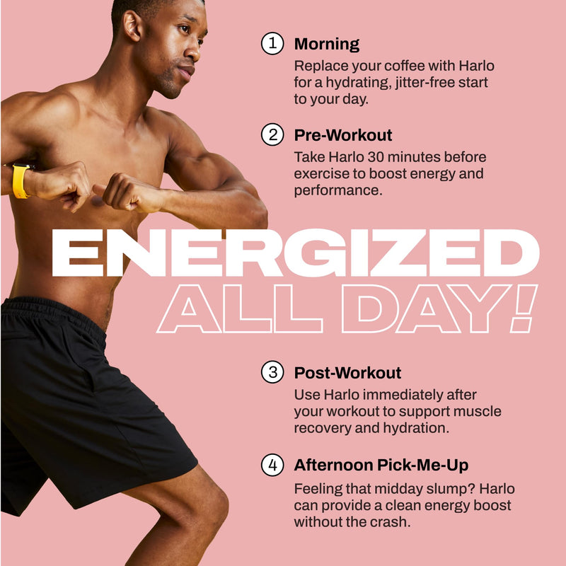 [Australia] - Harlo - Raspberry Salt Electrolyte Drink Mix with Bovine Collagen & Creatine- Creatine Monohydrate Powder - Energy Drink Powder - Pre Workout Powder - Sugar Free Energy Drinks - Post Workout Recovery 
