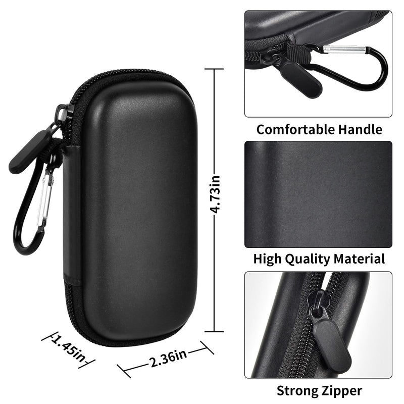 [Australia] - Case for KardiaMobile 1L 6L Personal EKG Monitor, Storage Holder Fits for Sec Portable Heart Rate Monitor, Cardiac Mobile Heart Monitor Bag Organizer（Pill Box Included）(Box Only) (Full Black) 