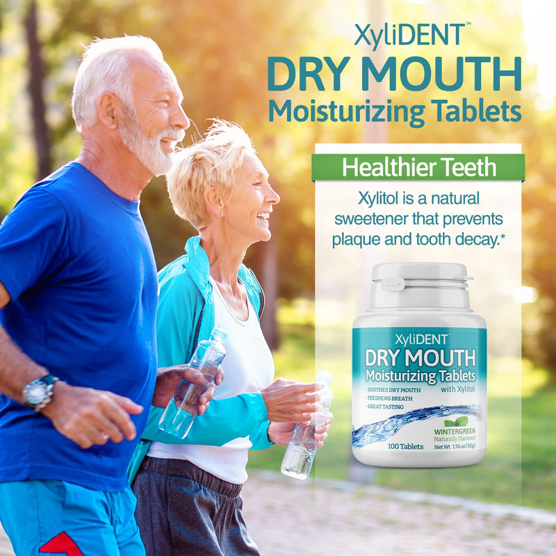 [Australia] - Nature's Stance XyliDENT Xylitol Tablets for Dry Mouth Relief - Stimulates Saliva, Freshens Breath, Reduces Acid Production, Fast Acting Relief, 100 Count (Wintergreen) Wintergreen 100 Count (Pack of 1) 