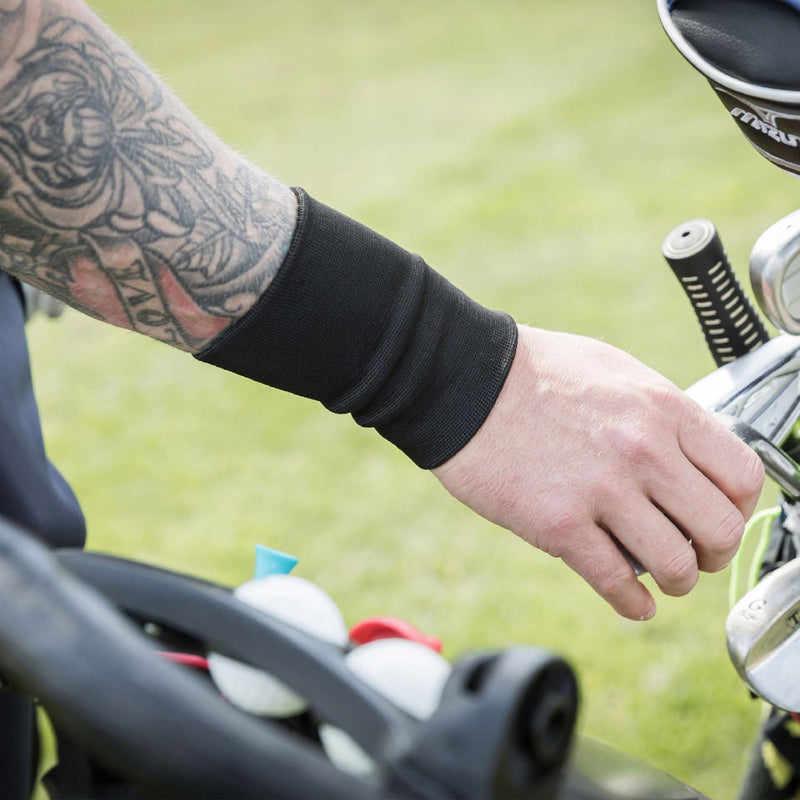 Back on Track Classic Wrist Brace 2-Way Stretch 1300 with Welltex Technology, Black, Large