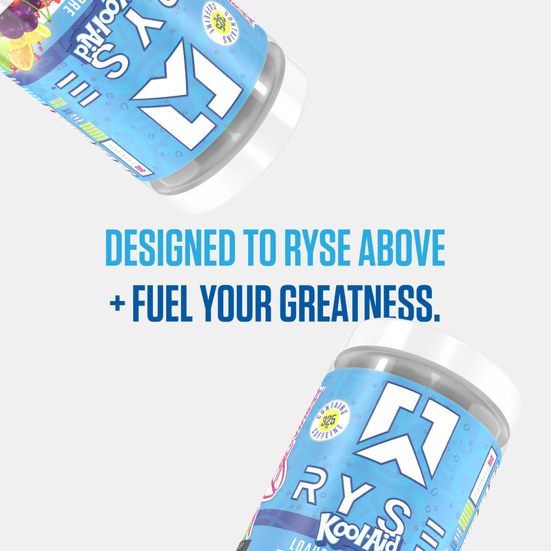 [Australia] - RYSE Loaded Pre Workout Powder - Kool-Aid Tropical Punch - Daily Pre-Workout for Men & Women with 325mg Caffeine, Beta Alanine, and Citrulline for Pump, Focus, and Energy - 30 Servings 