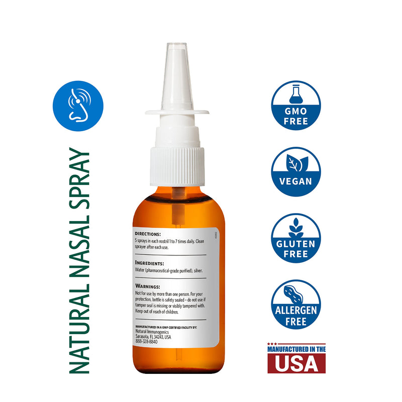 [Australia] - Sovereign Silver Bio-Active Colloidal Silver Hydrosol for Immune Support - 10ppm - 2oz - Nasal Spray - Pack of 2 
