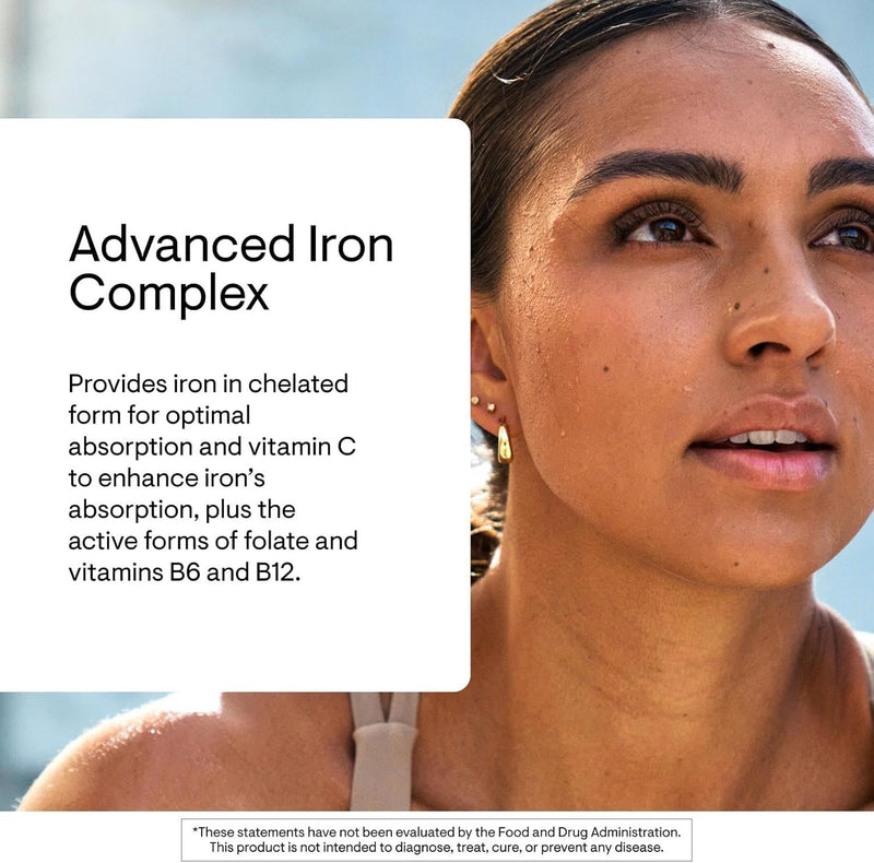 THORNE Advanced Iron Complex, Chelated Iron Supplement, 60 Capsules