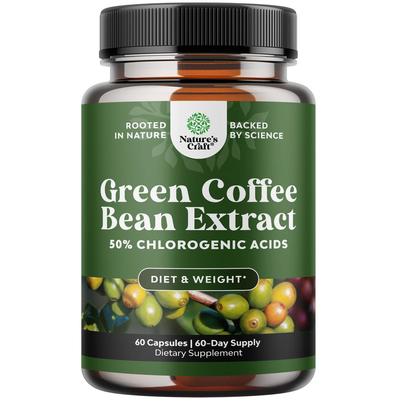[Australia] - Pure Green Coffee Bean Extract ‚Äì Standardized to 50% Chlorogenic Acid ‚Äì Weight Loss Supplement for Men & Women ‚Äì Burns Both Fat and Sugar ‚Äì High Grade Potent Ingredients 