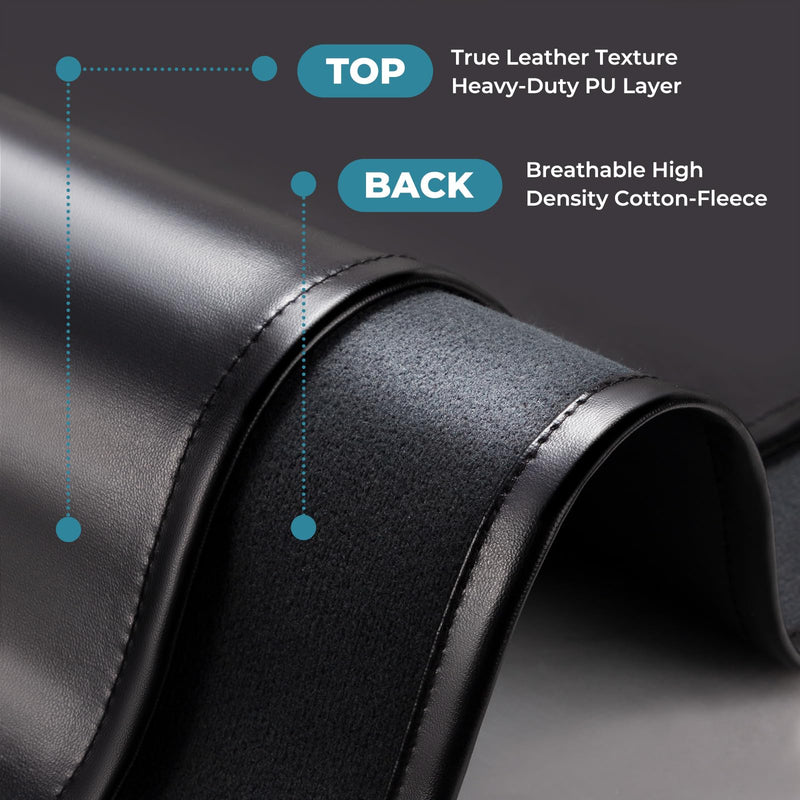 [Australia] - Noverlife 70x32in Massage Table Cover Protector, PU Leather Lash Bed Cover Reusable&Wipeable Esthetician Bed Covers Massage Beds Covers, Replacement Wax Mat for Beauty Salon Spa Tattoo - Black 