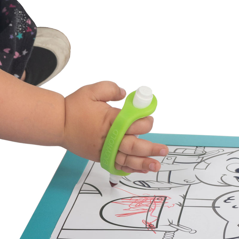 [Australia] - EazyHold Green Silicone Grip Mobility Aid, Universal Cuff Adaptive Equipment for OC and Physical Therapy, Cerebral Palsy, Special Needs, Arthritis, Parkinsons, ALS, Easy Hold Device 2-Pack 4.5" 