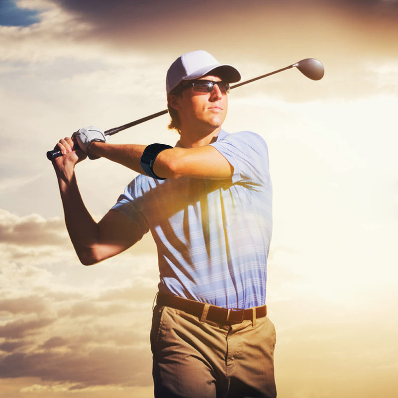 MOONSMILE Tennis Elbow Braces for Tendonitis and Tennis Elbow,Tennis Elbow Support Neoprene Wraps Band Relief,G-2 Black