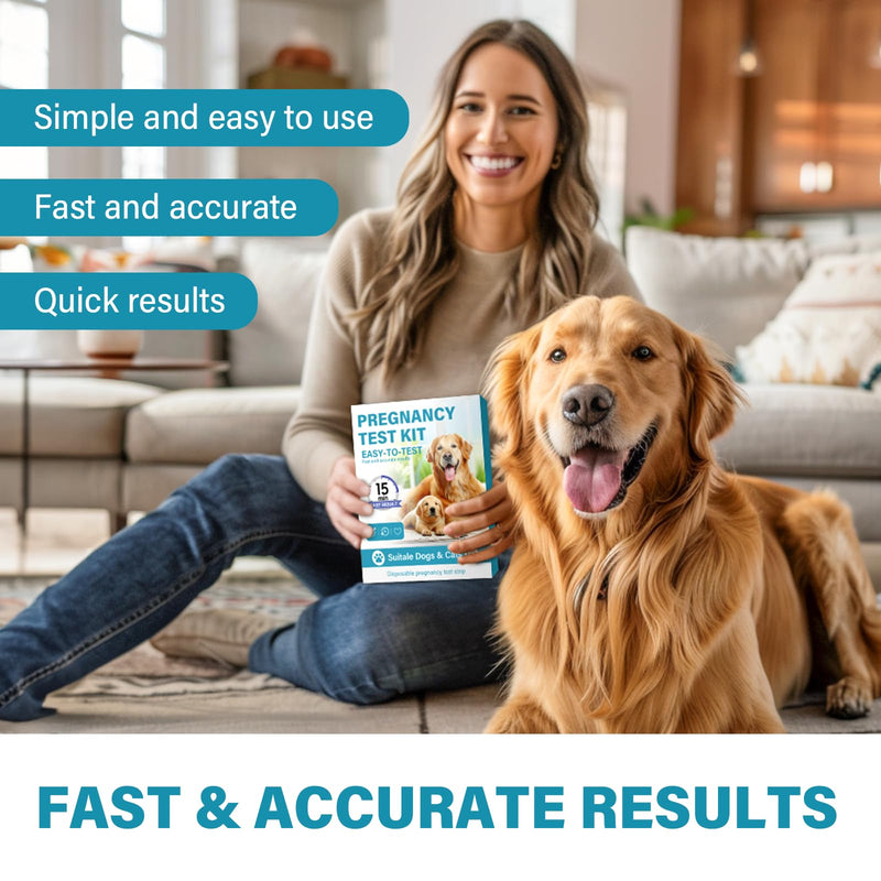[Australia] - Dog Pregnancy Test Kit at Home - Accurate and Fast Dog Pregnancy Test, Convenient & Disposable Pregnancy Tests Strip Blue 