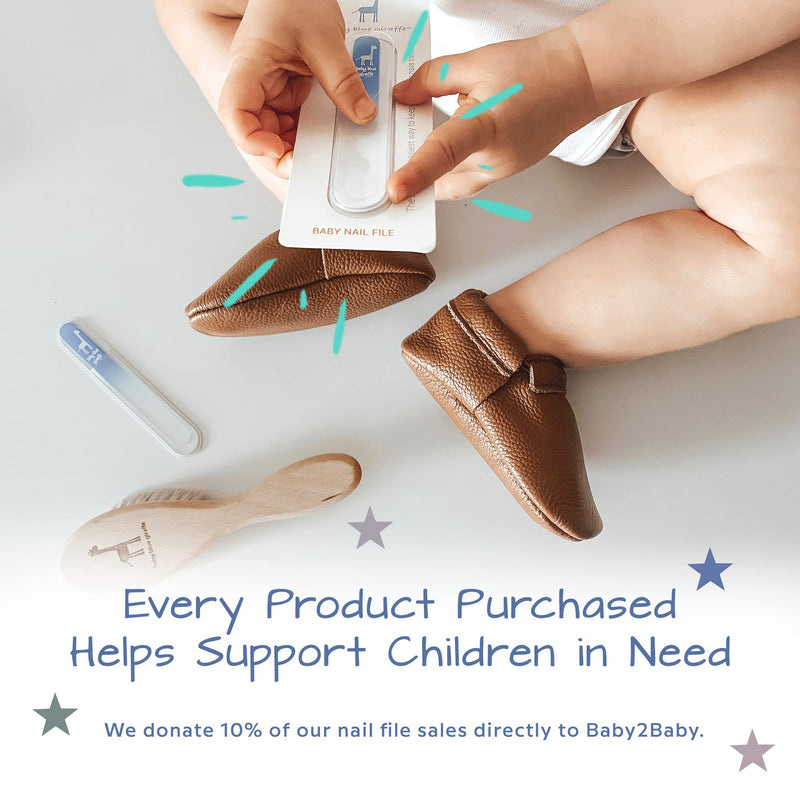 [Australia] - Baby Nail File, Safe Alternative for Nail Clippers, Must-Have Baby Essentials, Ideal Gift for Any Occasion Including Baby Shower, Blue - Baby Blue Giraffe 