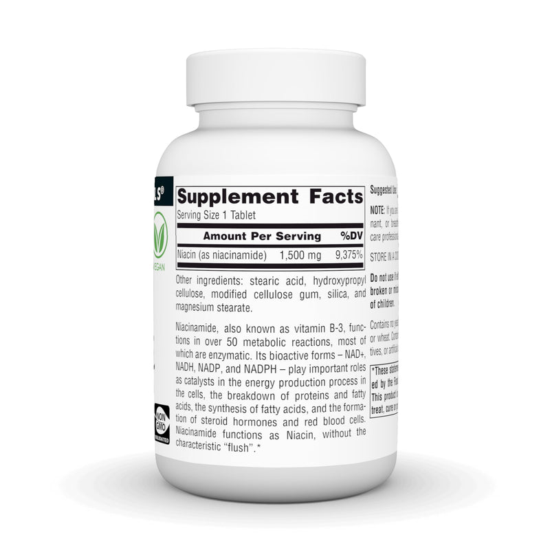 Source Naturals Niacinamide B-3, Vegan Vitamin B-3, 1500 mg - 100 Tablets