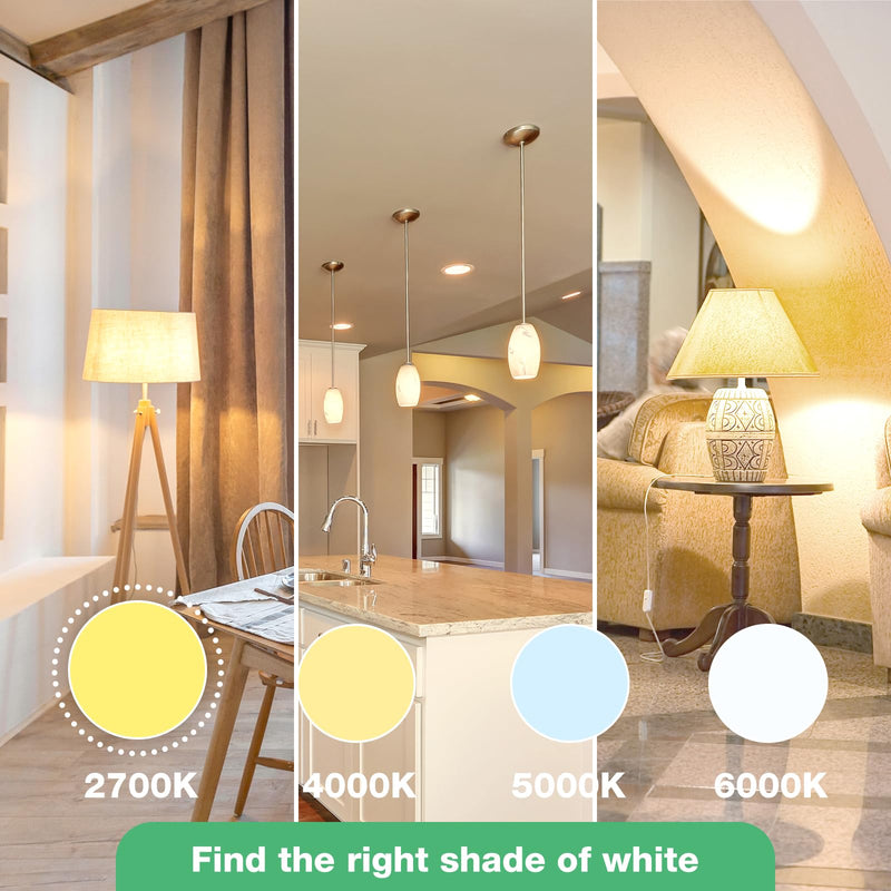[Australia] - 24 Pack LED Light Bulbs Soft White 2700K, 60 Watt Equivalent LED Bulbs, A19 Standard Bulbs, 800 LM, 15000 Hours, E26 Base, Non-Dimmable, 8.5W White LED Bulbs for Bedroom Living Room 24 Pack A19-soft White 