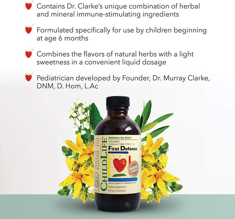[Australia] - CHILDLIFE ESSENTIALS Immune Support 4-Pack for Infants, Babies, Kids, and Toddlers - Vitamin D3 Natural Berry Drops, Liquid Vitamin C Natural Orange, Echinacea Natural Orange, and First Defense 