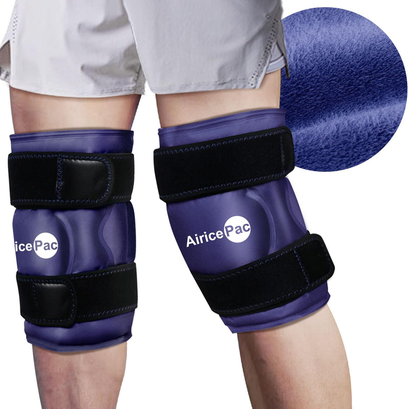 [Australia] - Ice Pack for Knee Pain Relief, Reusable Gel Ice Wrap for Injuries, Swelling, Knee Replacement Surgery, Cold Compress Therapy for Arthritis, Meniscus Tear and ACL, Blue BLUE 1 PACK 1.0 