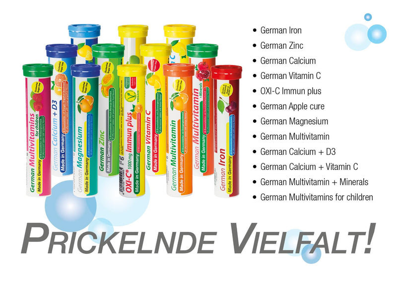 [Australia] - German Calcium Effervescent Tablets Pack of 60 - Lemon Flavor - 500 mg Calcium, Sugar-Free, Vegan - T&D Pharma German Calcium - Made in Germany Lemon 60 Pieces (Pack of 1) 