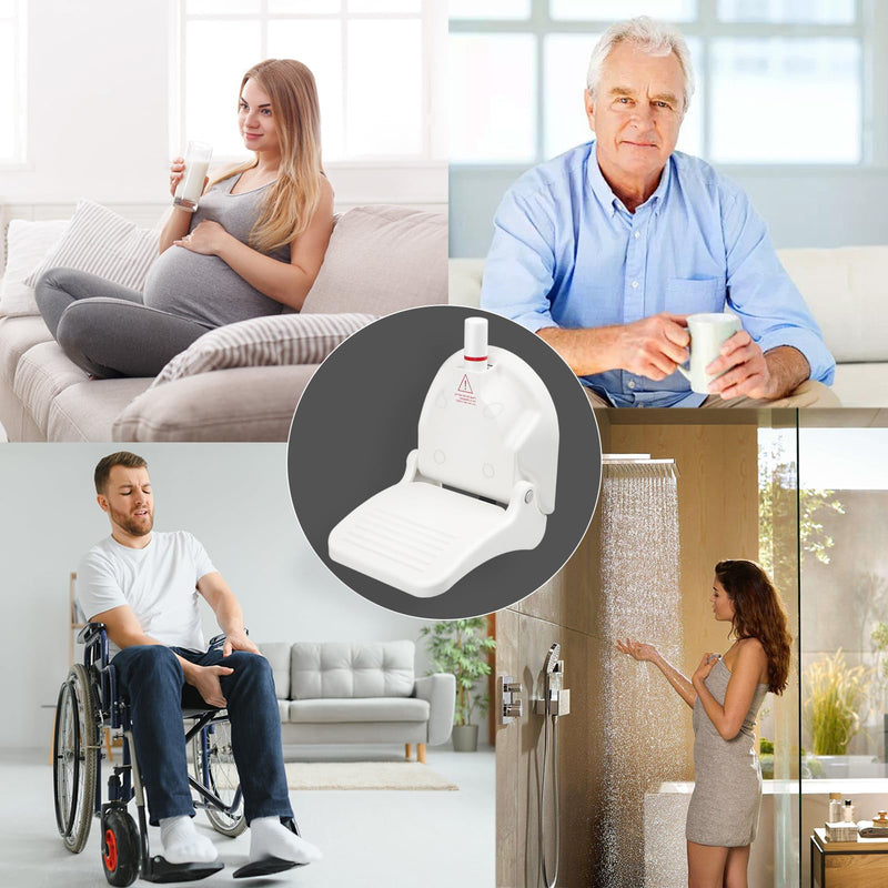 [Australia] - Shower Foot Rest for Shaving Legs,Shaving Stool with Vacuum Suction Cup,Foldable Reusable Shower Step for Shaving Legs,Shaving Step for Inside Shower 