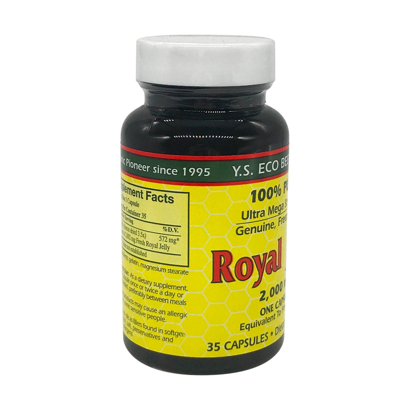 [Australia] - YS BEE Farms Pure Royal Jelly Capsules, 35 CT 