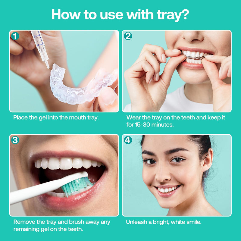 [Australia] - Teeth Whitening Gel Refill, 8 Packs, 35% Carbamide Peroxide Whitening Gel for Trays, Profesional Teeth Bleaching Gel for Fast Result, Work with Teeth Whitening Kit, IMOSTY Whitening Gel (8 x 3ml) 