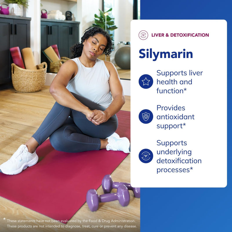 [Australia] - Pure Encapsulations Silymarin - 250 mg Milk Thistle Per Capsule - Liver Health Support - Antioxidants Supplement - Non-GMO & Vegan - 120 Capsules 120 Count (Pack of 1) 