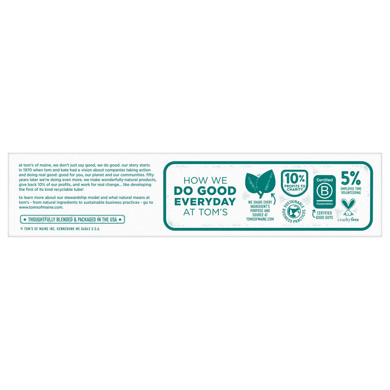 [Australia] - Tom's of Maine Fluoride-Free Antiplaque & Whitening Natural Toothpaste, Peppermint, 4.2 oz. 3-Pack (Packaging May Vary) 4.2 Ounce (Pack of 3) 