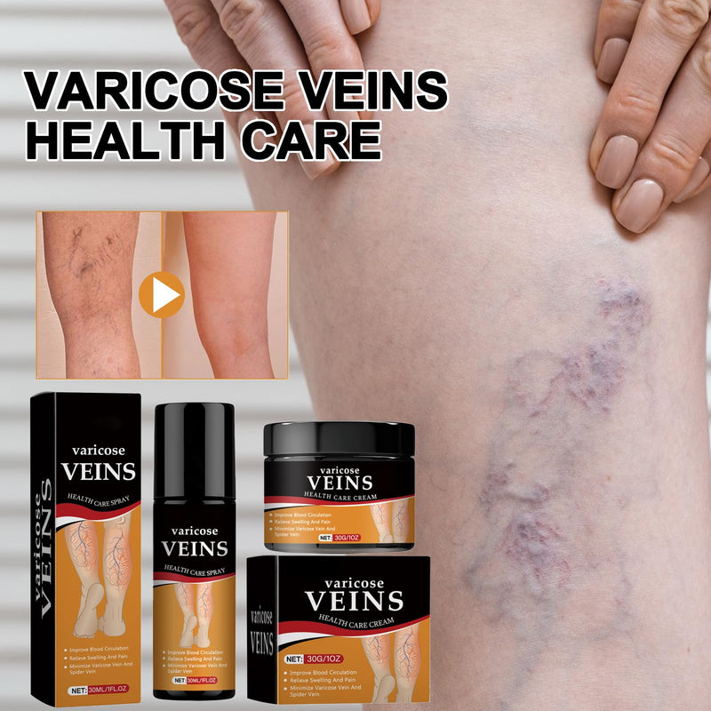 [Australia] - Grgowe varicose veins cream + vein repair spray, varicose veins cream, cream against spider veins, veins active, spider veins, relieves leg pain and swelling 