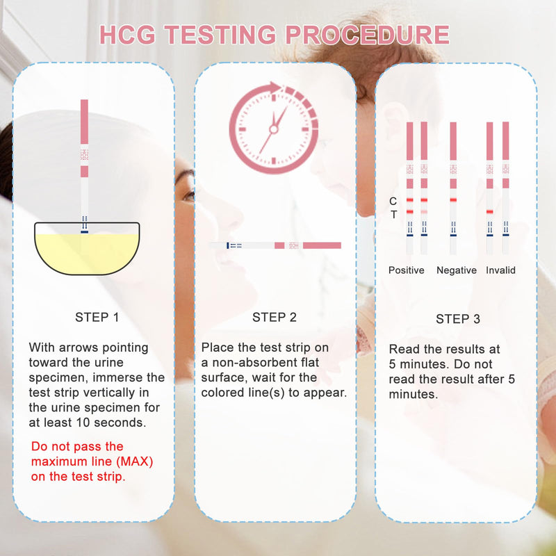 [Australia] - ACCUBIO 50 Ovulation Test Strips and 20 Pregnancy Test Strips Combo Kit, Over 99% Accurate Fertility Test, Sensitive LH and HCG Home Rapid Detection, with 70 Free Urine Collection Cups 