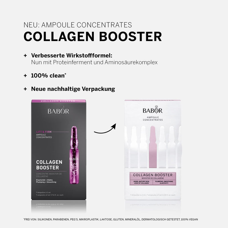 [Australia] - BABOR Collagen Booster, anti-aging serum ampoules for the face, with tripeptide for more elasticity and smoothness, ampoule concentrates, 7 x 2 ml market launch 2022 