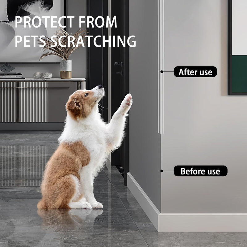 [Australia] - Clear Peel and Stick L Molding Corner Guards with 90° Angle for Wall Door Frame Cabinet Baseboard Protection and Decoration, 2.9ft x 1.2in (3Pcs) Clear 2.9ft x 1.2in (3Pcs) 