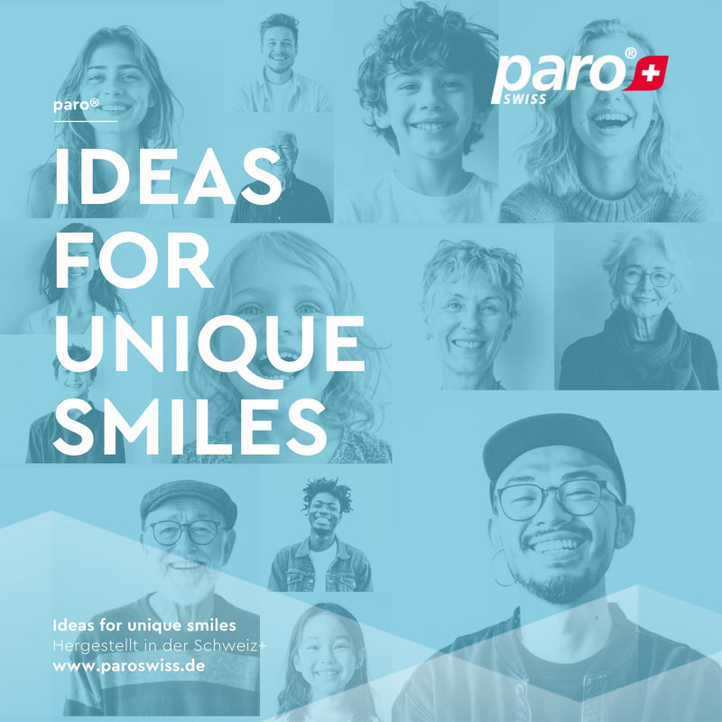 Paro Brush Stick | Interdental Brush Between Teeth, Implants and Braces, Flossing Interdental Tool for Tooth Cleaning | 10 Sticks per Box