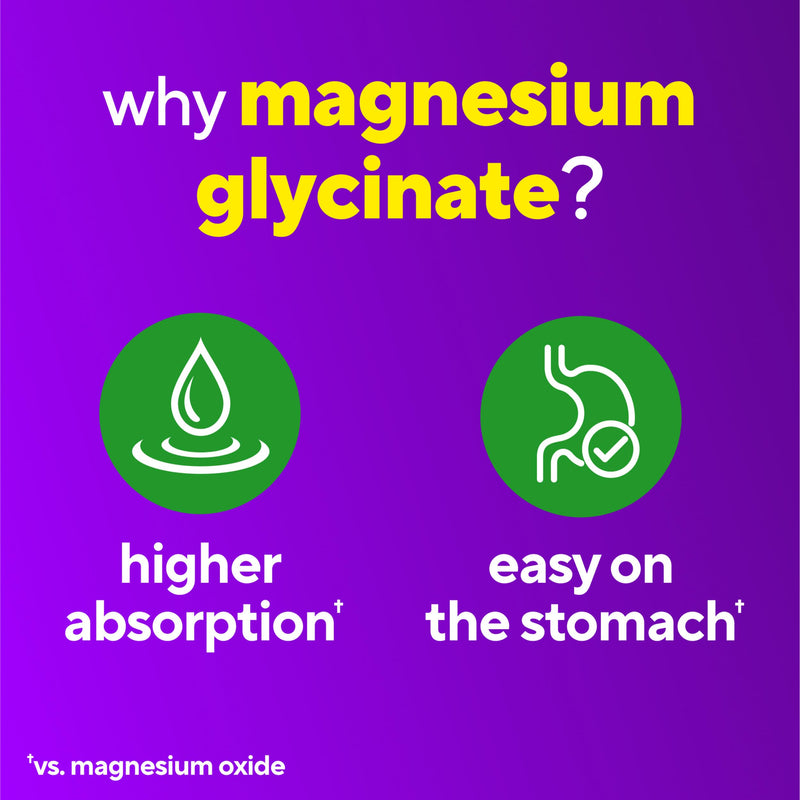 Vitafusion Magnesium Glycinate Gummies | 100mg | 60 Adult Gummy Vitamins | for Women and Men | Cherry Berry Flavor | Gluten-Free Supplement 60 Count (Pack of 1)