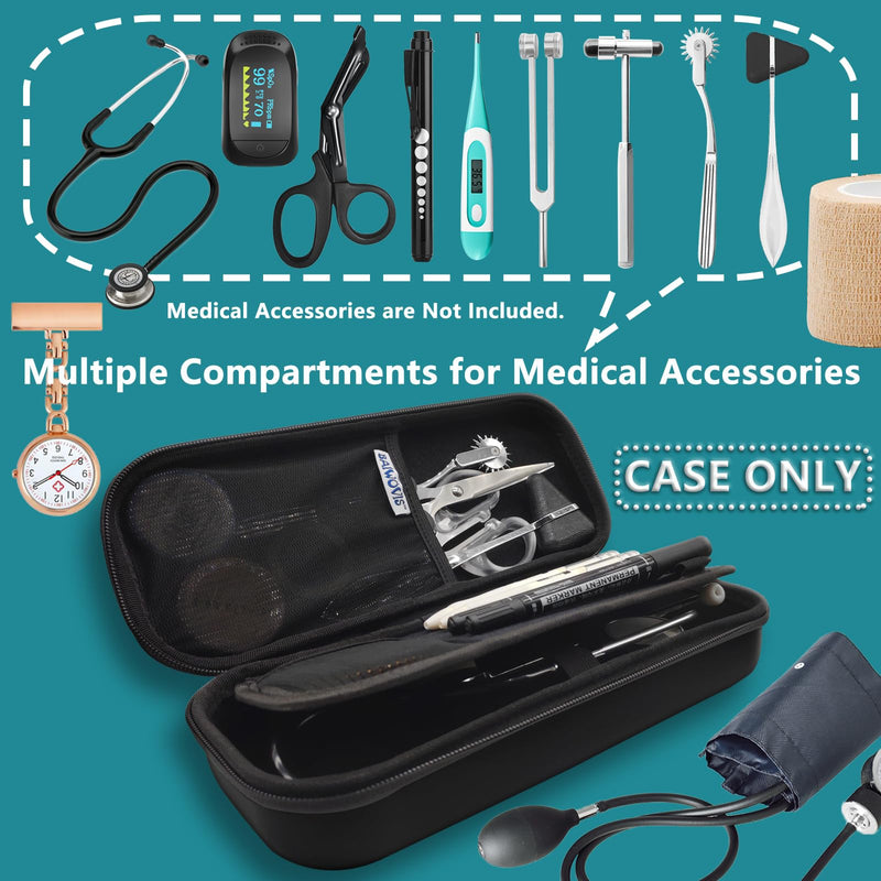 [Australia] - Stethoscope Case for Nurse and Doctor, Fits 3M Littmann Stethoscope,Stethoscope Bag Holder for Nurse Accessories for Work, Medical Bandage, EMT Trauma Shear, Pen Lights, and Nursing School Essentials 