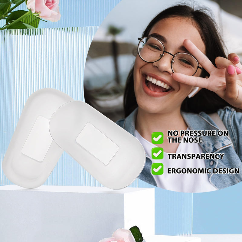 [Australia] - 5 pairs of glasses nose pads, nose pads for insertion, transparent silicone nose pads, non-slip glasses nose pads, glasses accessories, sunglasses, non-slip stoppers, glasses nose pad 